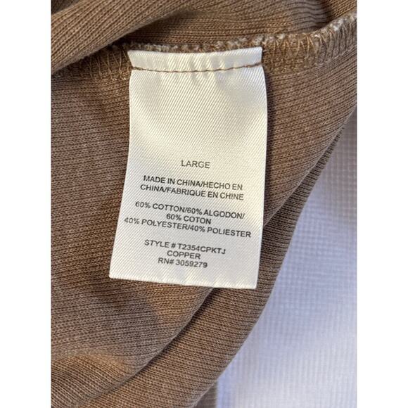 Women’s Thread + Supply Brown Ribbed Sweater Sz L - Picture 3 of 4